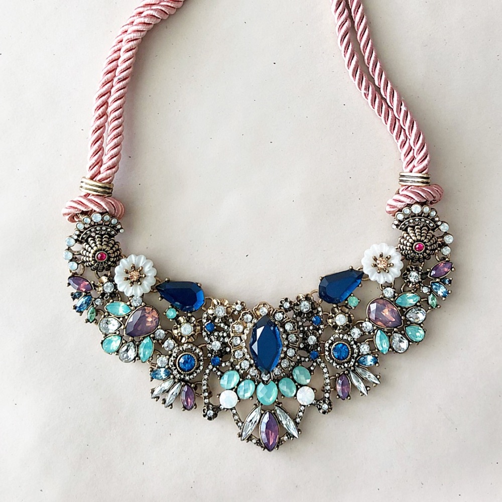 Pastel Bib Necklace - Picture 5 of 9